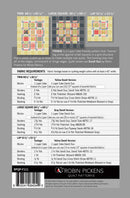 Fringe Quilt Pattern Robin Pickens Picture of Back of Pattern RPQPF111