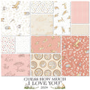 Guess How Much I Love You 2024 Coral 5" Squares SQ0479 licensed to Clothworks