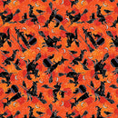 Happy Hauntings 14946G-39 Witchy Woman Orange by Greta Lynn for Kanvas.