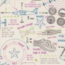 High Flight 45061-11 Cloud by Sarah Thomas of Sariditty for Moda.