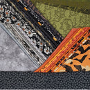 Sample fabrics used in Hocus Pocus quilt kit.