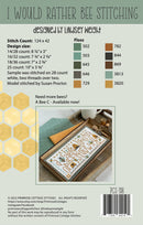 I Would Rather Be Stitching Cross Stitch Pattern Lindsey Weight Primrose Cottage Stitches Back Cover PCS-108