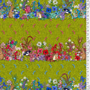 Language of Flowers PWOB100.GREEN Hedgerow by Odile Bailloeul for FreeSpirit Fabrics