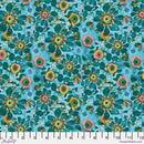 L'Heure Bleue PWES030.TURQUOISE Fleur by Esté MacLeod for FreeSpirit