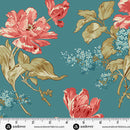 Lighthouse A-1472-LB Summer Breeze Front Porch Bouquet by Edyta Sitar for Andover Fabrics