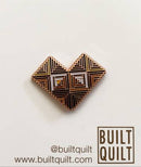 Log Cabin Heart Enamel Pin