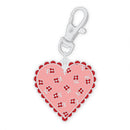 Lori Holt Bee Dots Enamel Charm - Heart