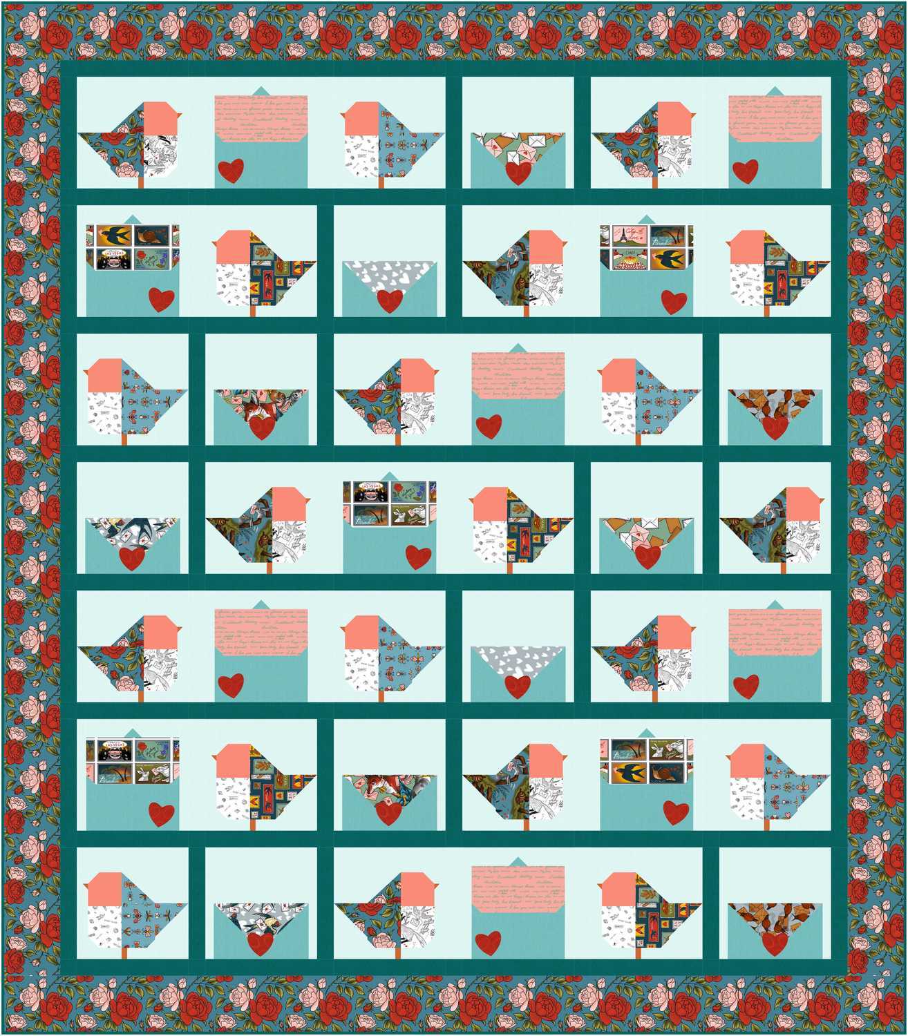 Love Birds Free PDF Quilt Pattern
