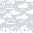 Lucky Day Flannel F90968-90 Gray Clouds by Jillian Philips for FIGO Fabrics