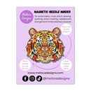 Mandala Tiger Enamel Needle Minder on Backing Card
