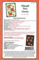 Midnight Rose Garden Quilt Pattern Heather Peterson Anka's Treasures Picture of Back of Pattern ANK348