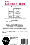 Mini Exploding Heart Quilt Pattern