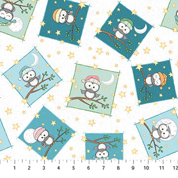 Night Owl Flannel F10349-10 Multi Night Owl by Patrick Lose Fabrics
