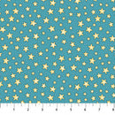 Night Owl Flannel F10353-62 Teal Starry Night by Patrick Lose Fabrics