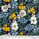 Nocturnal Creatures PWMM003.BLACK Night Garden by Maria Matos for FreeSpirit