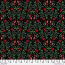Nocturnal Creatures PWMM006.BLACK Victorian Garden by Maria Matos for FreeSpirit