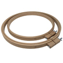 Brown nurge  beech quilt hoops 24mm (1 inch) on a white background