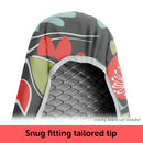 Ironing Board Cover - Poppy - shows nose of cover on ironing board