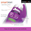 Oliso Pro Plus Smart Iron Orchid showing selectors