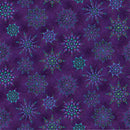On Dragonfly Wings 16402P-66 Beaded Medallion Dark Purple by Ann Lauer for Benartex