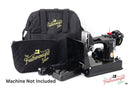 Padded Travel Bag for Singer Featherweight 221 & 222 shown with machine