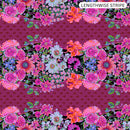 Perennial Borders AMT137-84L Plum Beata's Garden by Anna Maria Textiles.