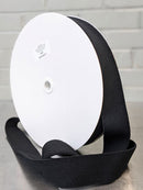 Plush Elastic 38mm (1 ⅝" ) Wide -Black picture of roll