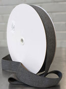 Plush Elastic 38mm (1 ⅝" ) Wide - Charcoal Grey picture of roll