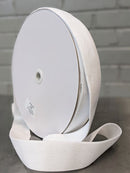 Plush Elastic 38mm (1 ⅝") Wide - White picture of roll