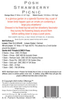 Posh Strawberry Picnic Cross Stitch