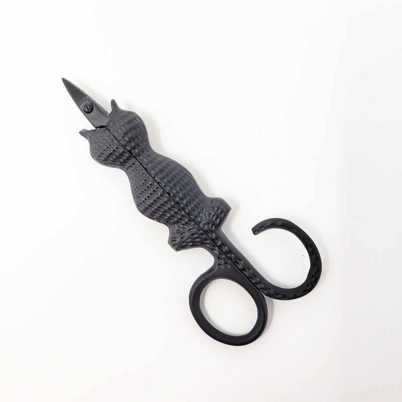 Primitive Cat Embroidery Scissors - 3.75 Inch