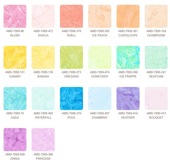 Prisma Dyes Batik - Cotton Candy Fat Quarter Bundle FQ-2091-20 by Lunn Studios for Robert Kaufman