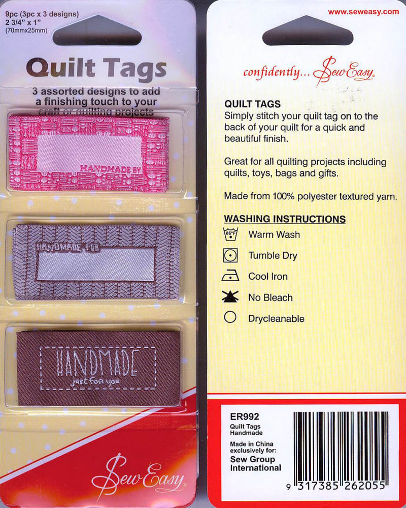 Quilt Tags - Handmade
