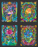 Radiant Panel 21847-12 Midnight  by Amarilys Henderson for Moda.