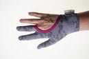 Regi's Grip Quilting Gloves Lace Print shows glove on back of hand.