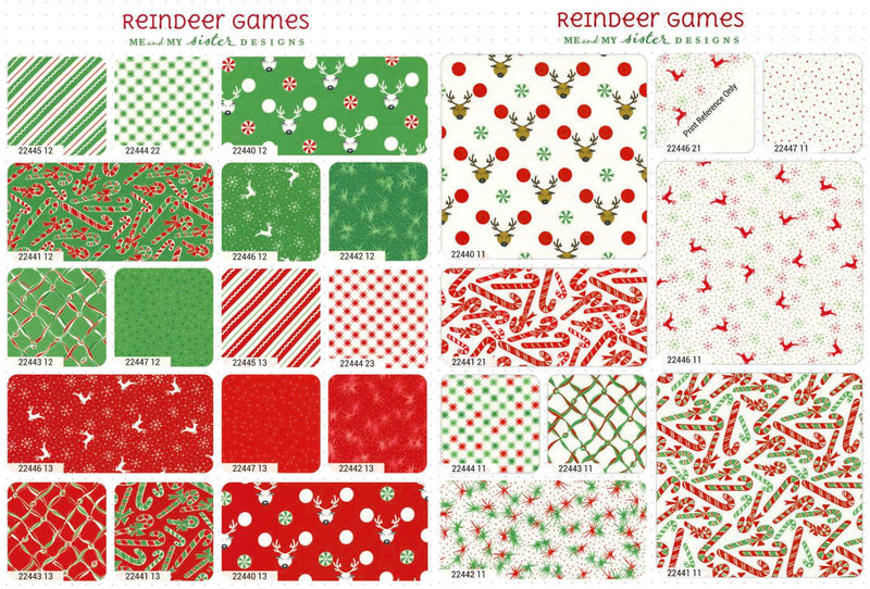 Reindeer Games Fat Eighth Bundle 22440F8 by Me & My Sister Designs for Moda