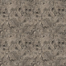 Rhythm & Leaves CL91040-99 Black Landscape 55% Linen 45% Cotton by Cecilia Pettersson for FIGO Fabrics.