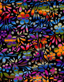 Sacred Place BA-0009 Black by Betty Albert-Licenz for International Textiles