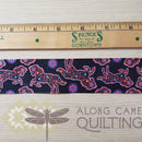 Satin Ribbon 38mm (1.5") Wide - Black Horse on table with ruler