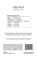 Slip Knot Quilt Pattern Edyta Sitar Laundry Basket Quilts Back CoverLBQ-1291