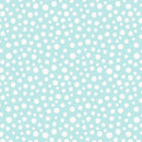 Snow Day Flannel F38.1 Snow fall on icy blue by Lewis & Irene