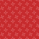 Strawberries and Cream A-496-R Ruby Pinwheel by Edyta Sitar for Andover Fabrics