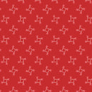 Strawberries and Cream A-496-R Ruby Pinwheel by Edyta Sitar for Andover Fabrics