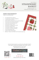 Quilt pattern packaging for 'Strawberry Basket' with fabric requirements.