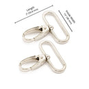 Swivel Snap Hook 1½ inch Nickel Set of Two ByAnnie HAR1.5SW-N-TWO