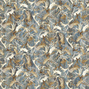 Timberland Trail Flannel F25009-66 Mid Teal Multi Antlers by Linda Ludovico for Northcott