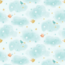 Tiny Tots Flannel 23056-BLU-FLN-D Tiny Birds by Lisa Perry for 3 Wishes Fabric