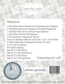 Twas the Night BOM Pattern Meags and Me Back of Pattern MAMP176