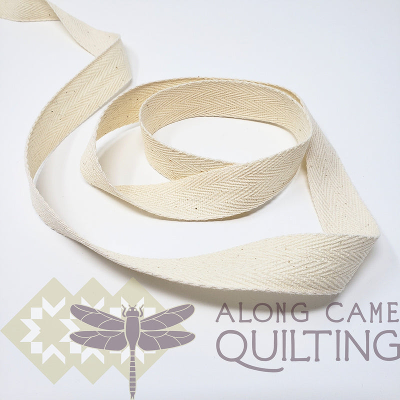 Cotton Twill Tape 19mm (3⁄4") Wide - Natural close up