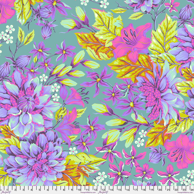 Untamed 108" Cotton Sateen QBTP017.COSMIC Hello Dahlia Wide by Tula Pink for FreeSpirit